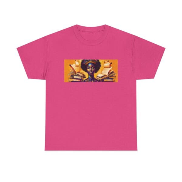 Artistic Unisex Heavy Cotton Tee - Unique Graphic Design  "Afro-Centric. Knowledge-Driven. - Image 100