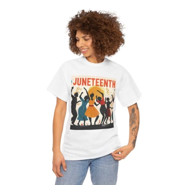 Celebration Juneteenth Tee, Graphic T-Shirt, Unisex Shirt, Black History Month Apparel, Unique Gift, Casual Wear "Emancipation in Motion—Juneteenth Strong." - Image 6