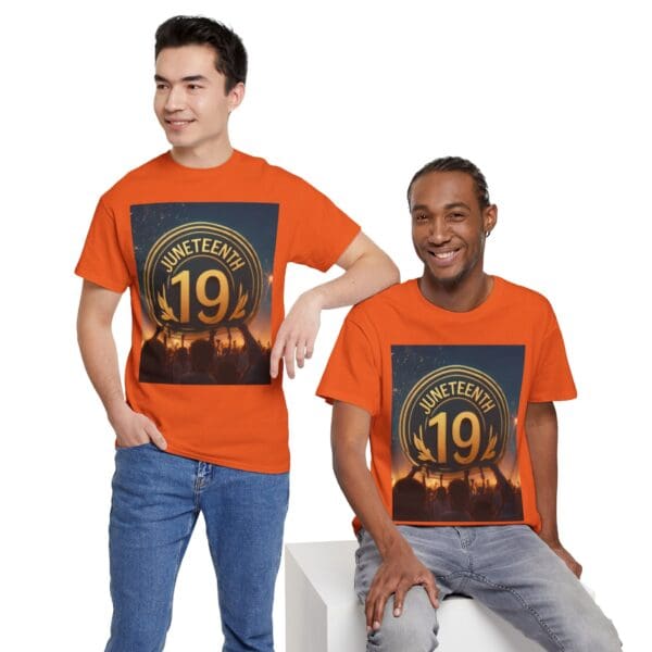 Juneteenth Celebration Unisex Heavy Cotton Tee June 19, 1865—The Truth Unfolds 💚 - Image 66
