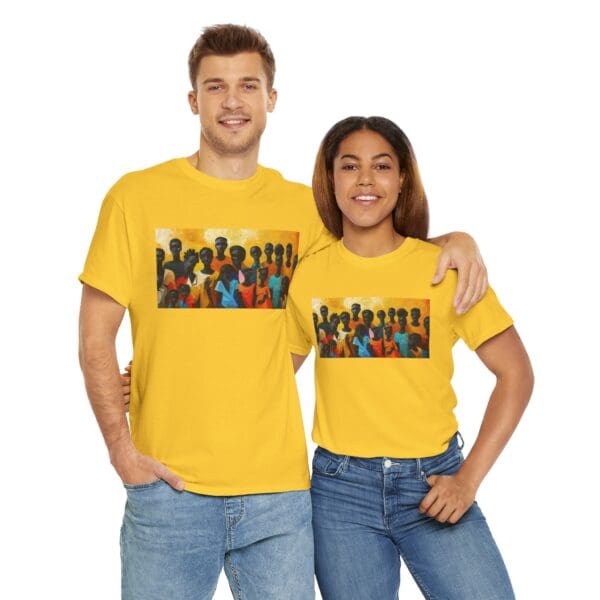 Cultural Unity Unisex Heavy Cotton Tee - Art Inspired Graphic Shirt "Bright Sun. Bold Spirit. Timeless Legacy." - Image 61