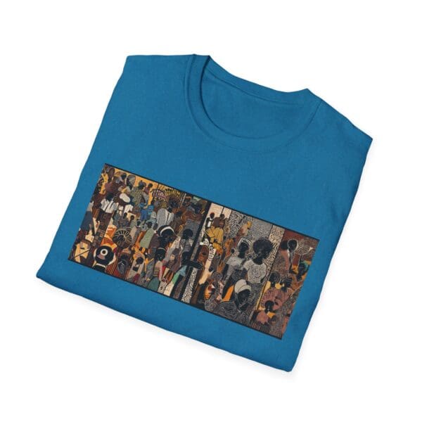 Artistic Unisex Softstyle T-Shirt - Vibrant Community Design "Wear the Movement. Live the Story." - Image 74