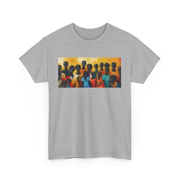 Cultural Unity Unisex Heavy Cotton Tee - Art Inspired Graphic Shirt "Bright Sun. Bold Spirit. Timeless Legacy." - Image 20