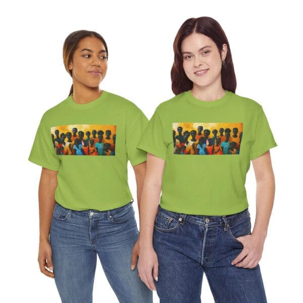Cultural Unity Unisex Heavy Cotton Tee - Art Inspired Graphic Shirt "Bright Sun. Bold Spirit. Timeless Legacy." - Image 69