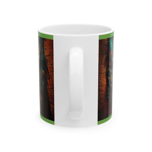 Cultural Celebration Ceramic Mug - 11oz & 15oz | Festive Artwork for Home and Gifts "Royal Hues. Bold History. Unstoppable Spirit." - Image 2