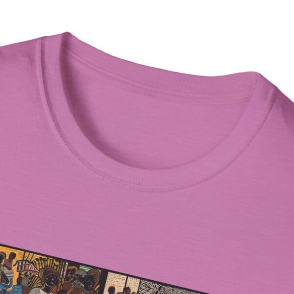 Artistic Unisex Softstyle T-Shirt - Vibrant Community Design "Wear the Movement. Live the Story." - Image 97