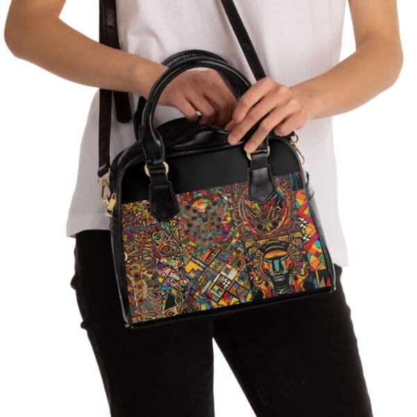 Vibrant Patterns Shoulder Handbag - Stylish and Unique Everyday Accessory - Image 4