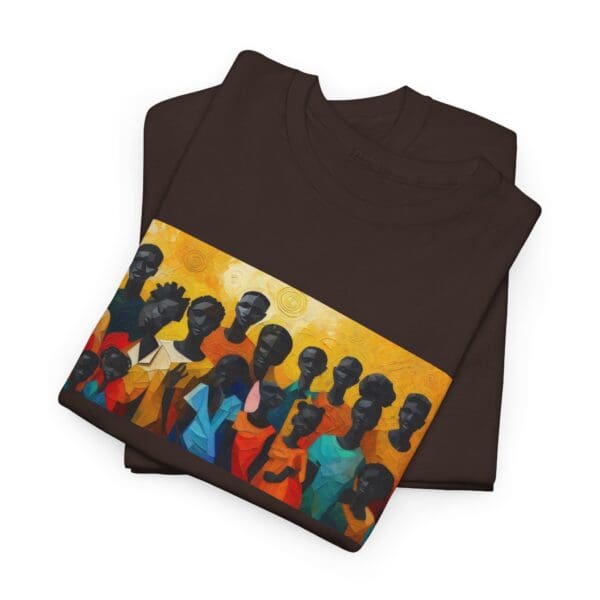 Cultural Unity Unisex Heavy Cotton Tee - Art Inspired Graphic Shirt "Bright Sun. Bold Spirit. Timeless Legacy." - Image 48