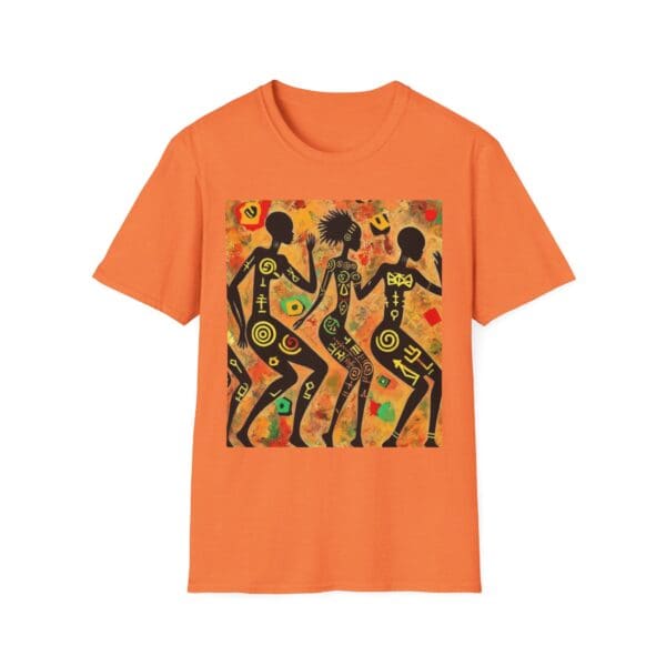 Artistic Dance Unisex Softstyle T-Shirt - Vibrant Culture Print "Symbols of the Past. Strength for the Future." - Image 9