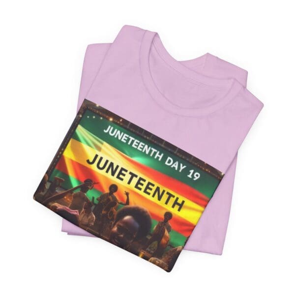 Juneteenth Celebration Tee, Unisex Jersey T-Shirt, Short Sleeve Graphic Tee, Black History Month Shirt, Family Reunion Apparel, Gift [...]"Juneteenth: Freedom Forever, Legacy Unbreakable." - Image 103