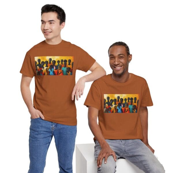 Cultural Unity Unisex Heavy Cotton Tee - Art Inspired Graphic Shirt "Bright Sun. Bold Spirit. Timeless Legacy." - Image 43