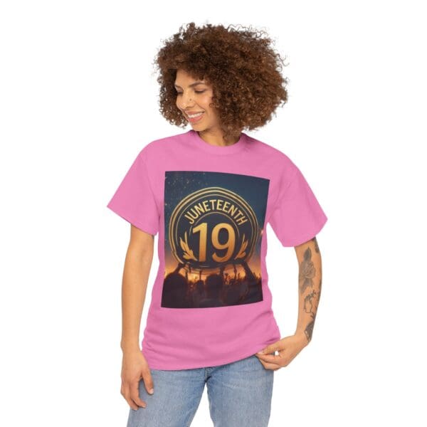 Juneteenth Celebration Unisex Heavy Cotton Tee June 19, 1865—The Truth Unfolds 💚 - Image 115