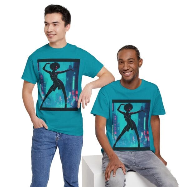 Empowerment Unisex Heavy Cotton Tee - Bold Urban Vibes "Black Joy in Motion. Strength in Every Step." - Image 54