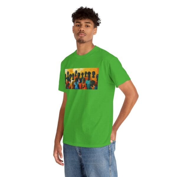 Cultural Unity Unisex Heavy Cotton Tee - Art Inspired Graphic Shirt "Bright Sun. Bold Spirit. Timeless Legacy." - Image 77