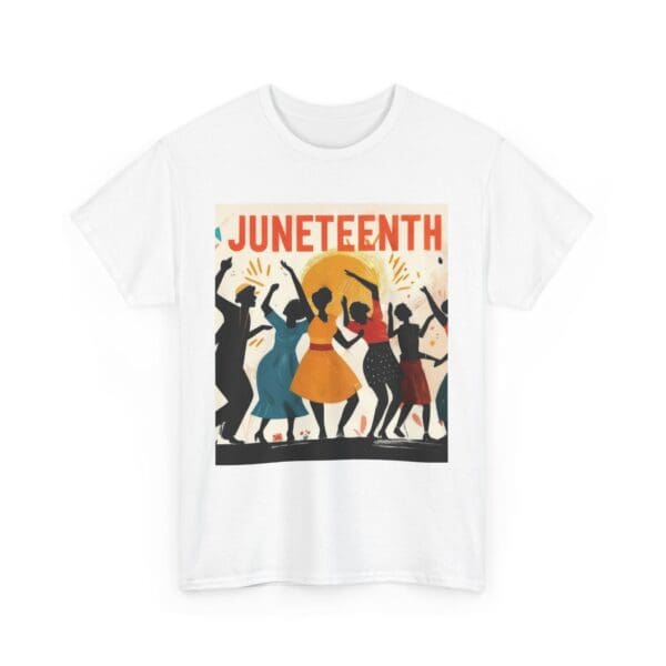 Celebration Juneteenth Tee, Graphic T-Shirt, Unisex Shirt, Black History Month Apparel, Unique Gift, Casual Wear "Emancipation in Motion—Juneteenth Strong." - Image 3