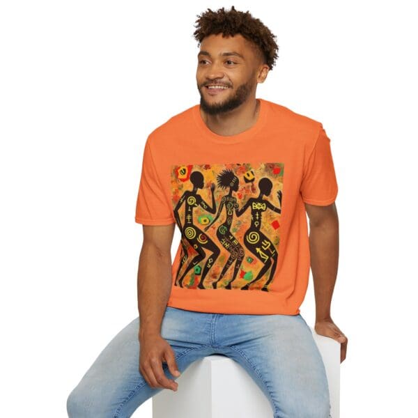 Artistic Dance Unisex Softstyle T-Shirt - Vibrant Culture Print "Symbols of the Past. Strength for the Future." - Image 16