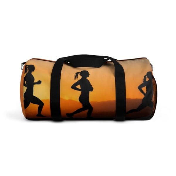 Sunset Runner Duffel Bag - Sporty Travel Gear for Active Lifestyles Golden skies, unstoppable spirit. - Image 5