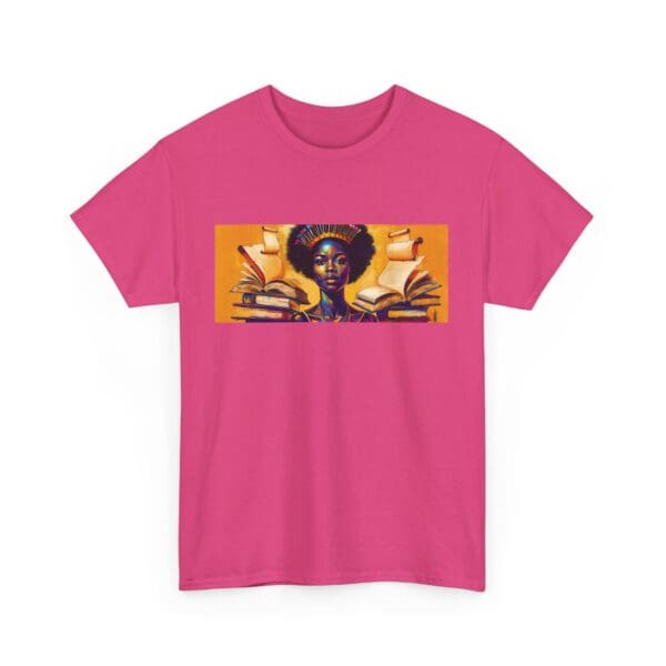 Artistic Unisex Heavy Cotton Tee - Unique Graphic Design  "Afro-Centric. Knowledge-Driven. - Image 102