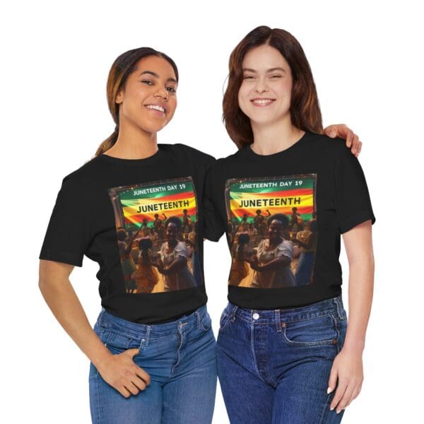 Juneteenth Celebration Tee, Unisex Jersey T-Shirt, Short Sleeve Graphic Tee, Black History Month Shirt, Family Reunion Apparel, Gift [...]"Juneteenth: Freedom Forever, Legacy Unbreakable." - Image 27