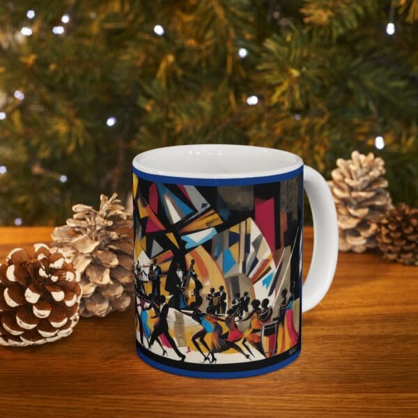 Vibrant Dance Scene Ceramic Mug - 11oz & 15oz Coffee Cup for Music Lovers - Image 10