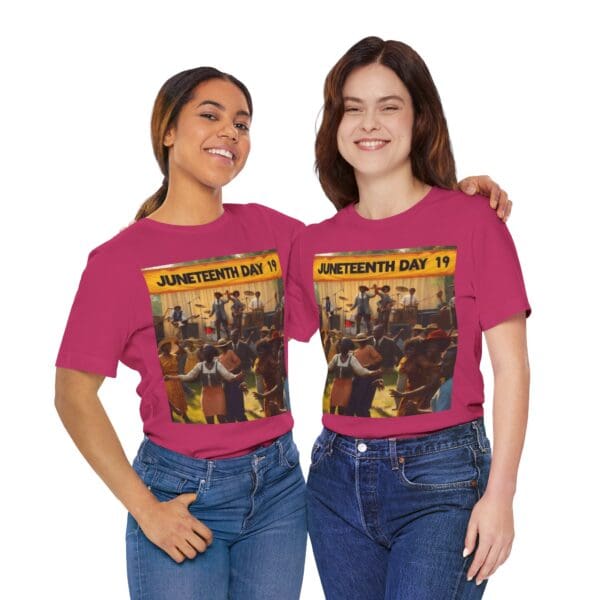 Juneteenth Celebration Tee, Unisex Short Sleeve T-Shirt for Freedom Day, Black History Month, Gift for Activists, Summer Wear, Vintage Style - Image 144