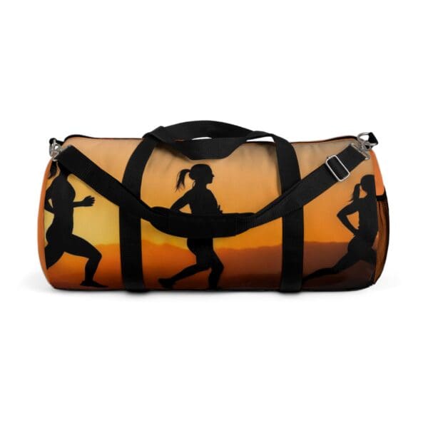 Sunset Runner Duffel Bag - Sporty Travel Gear for Active Lifestyles Golden skies, unstoppable spirit.