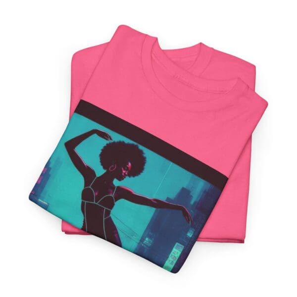 Empowerment Unisex Heavy Cotton Tee - Bold Urban Vibes "Black Joy in Motion. Strength in Every Step." - Image 76