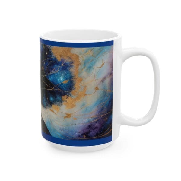 Cosmic Beauty Ceramic Mug - 11oz & 15oz | Inspirational Black Art Coffee Cup "Celestial Beauty. Timeless Power." - Image 14