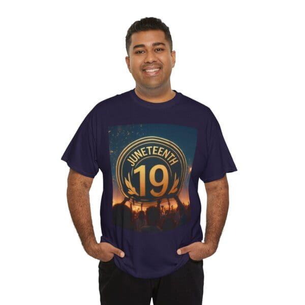 Juneteenth Celebration Unisex Heavy Cotton Tee June 19, 1865—The Truth Unfolds 💚 - Image 104