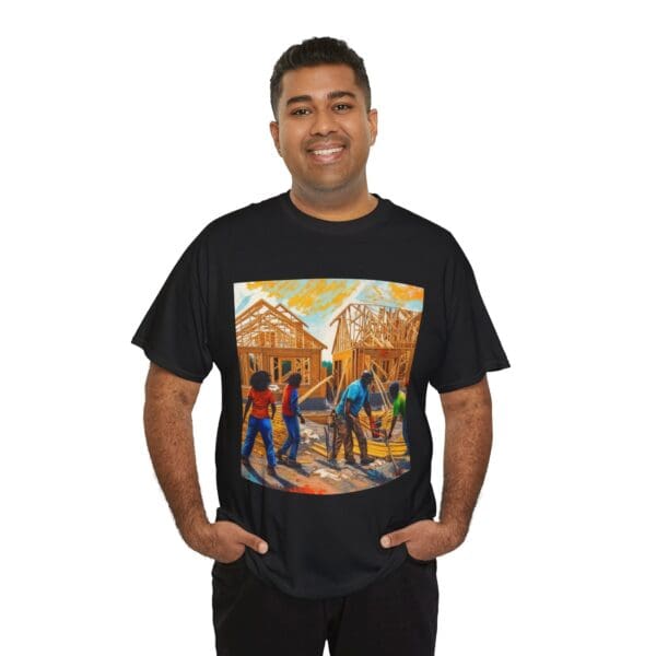 Inspirational Construction Worker Tee - Unisex Heavy Cotton Shirt - Image 19
