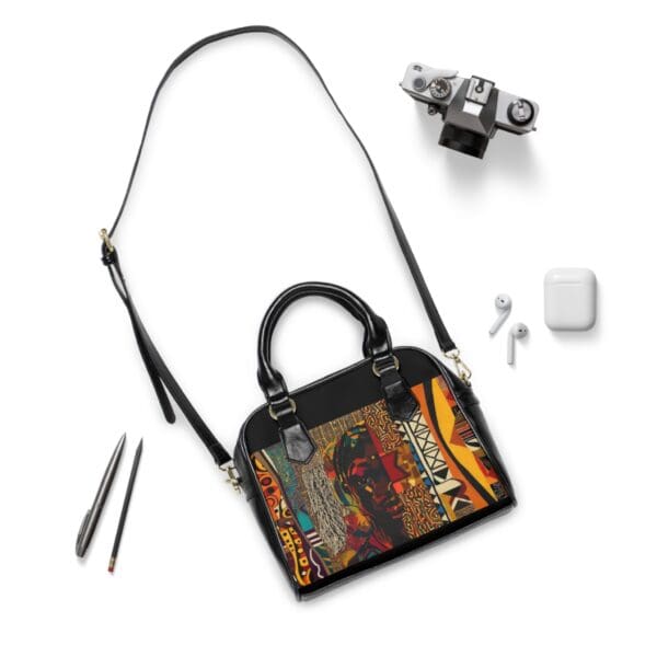 Vibrant Art Shoulder Handbag - Stylish, Functional Tote for Every Occasion - Image 3