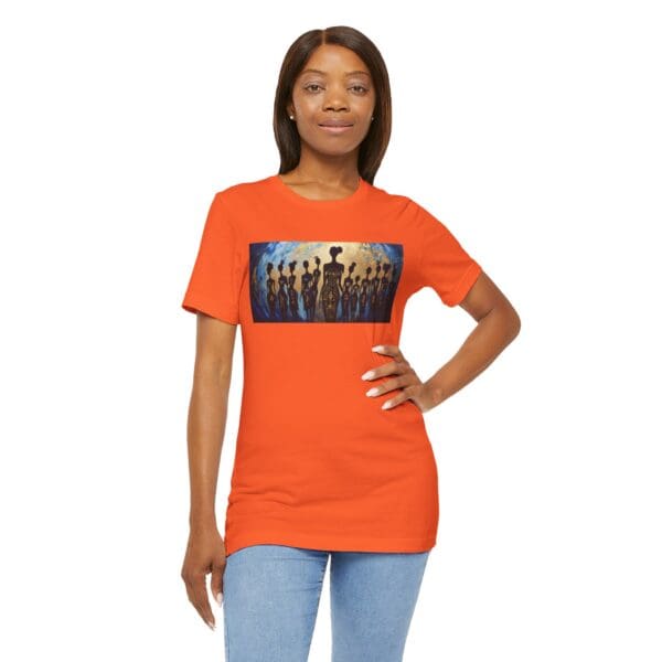 Artistic Unisex Jersey Tee - Colorful Silhouette Design - Image 15