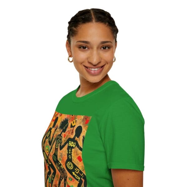 Artistic Dance Unisex Softstyle T-Shirt - Vibrant Culture Print "Symbols of the Past. Strength for the Future." - Image 68