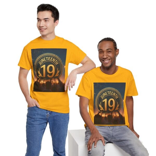 Juneteenth Celebration Unisex Heavy Cotton Tee June 19, 1865—The Truth Unfolds 💚 - Image 41