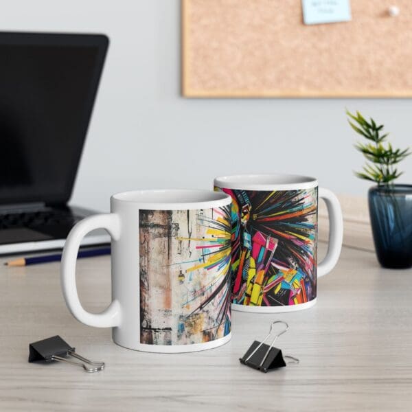 Colorful Artistic Ceramic Mug - 11oz & 15oz - Perfect for Coffee Lovers and Art Enthusiasts Heritage in Color - Image 6