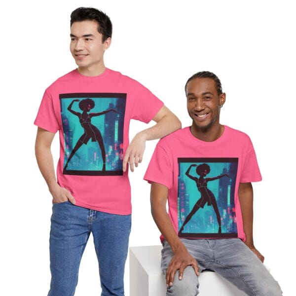 Empowerment Unisex Heavy Cotton Tee - Bold Urban Vibes "Black Joy in Motion. Strength in Every Step." - Image 79
