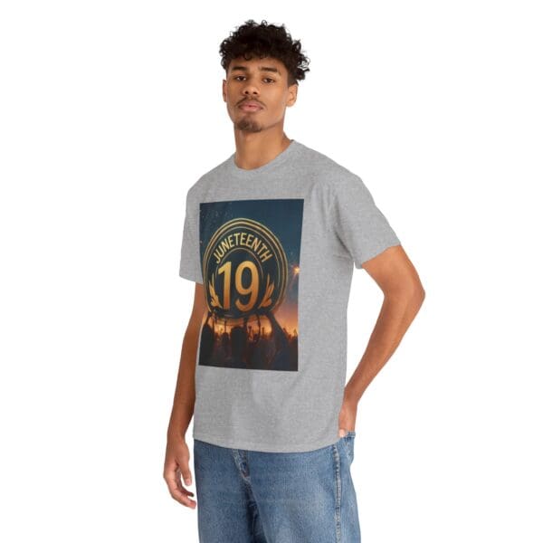 Juneteenth Celebration Unisex Heavy Cotton Tee June 19, 1865—The Truth Unfolds 💚 - Image 28