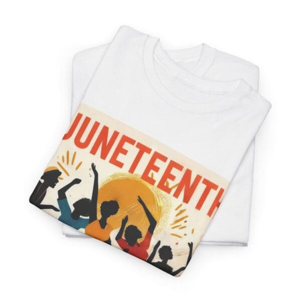 Celebration Juneteenth Tee, Graphic T-Shirt, Unisex Shirt, Black History Month Apparel, Unique Gift, Casual Wear "Emancipation in Motion—Juneteenth Strong." - Image 5