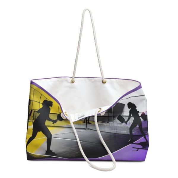 Tennis Weekender Bag | Perfect for Sports Lovers & Weekend Getaways "Power in Every Swing. Style in Every Step." - Image 3