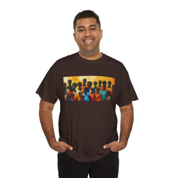 Cultural Unity Unisex Heavy Cotton Tee - Art Inspired Graphic Shirt "Bright Sun. Bold Spirit. Timeless Legacy." - Image 51