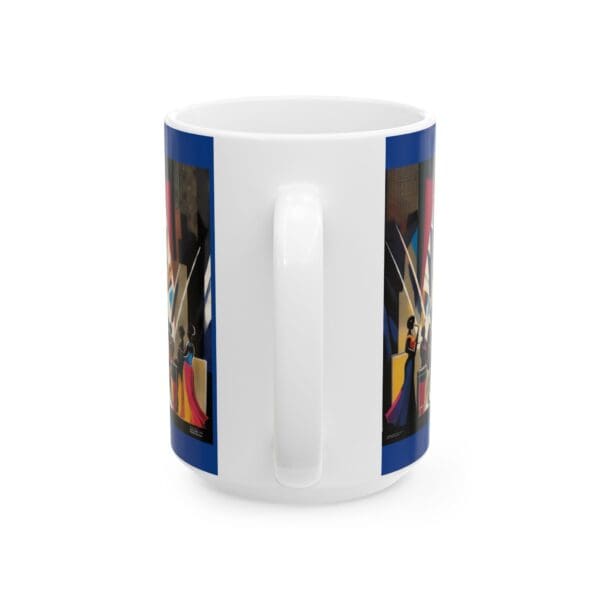 Vibrant Dance Scene Ceramic Mug - 11oz & 15oz Coffee Cup for Music Lovers - Image 12