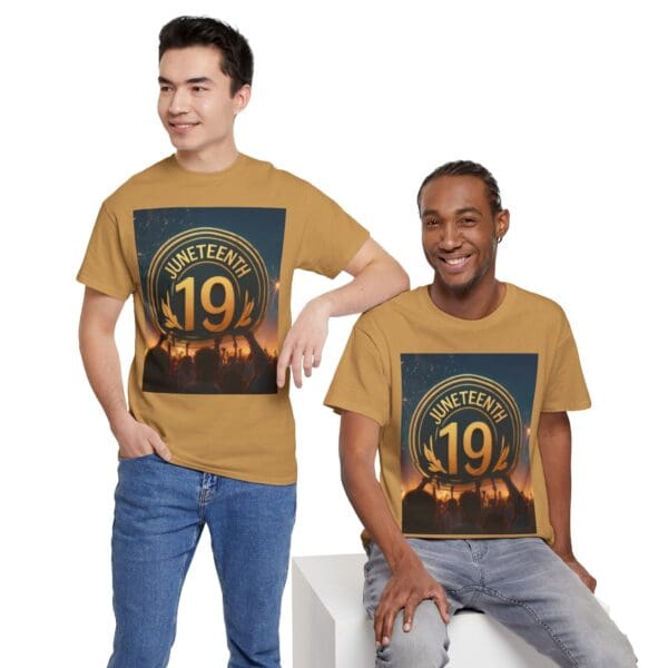 Juneteenth Celebration Unisex Heavy Cotton Tee June 19, 1865—The Truth Unfolds 💚 - Image 54
