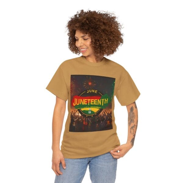 Juneteenth Celebration Unisex Heavy Cotton Tee Juneteenth: The Spirit of Liberation - Image 55