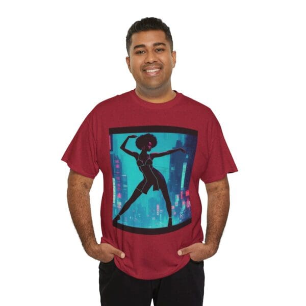 Empowerment Unisex Heavy Cotton Tee - Bold Urban Vibes "Black Joy in Motion. Strength in Every Step." - Image 96