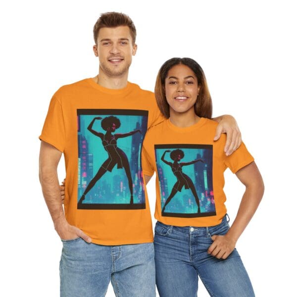 Empowerment Unisex Heavy Cotton Tee - Bold Urban Vibes "Black Joy in Motion. Strength in Every Step." - Image 24