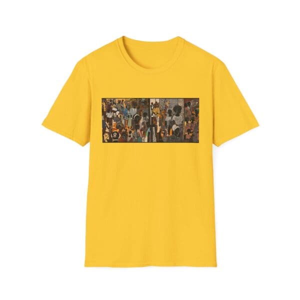 Artistic Unisex Softstyle T-Shirt - Vibrant Community Design "Wear the Movement. Live the Story." - Image 31