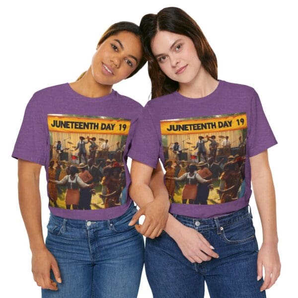 Juneteenth Celebration Tee, Unisex Short Sleeve T-Shirt for Freedom Day, Black History Month, Gift for Activists, Summer Wear, Vintage Style - Image 126