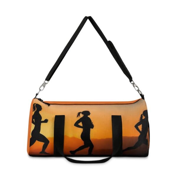 Sunset Runner Duffel Bag - Sporty Travel Gear for Active Lifestyles Golden skies, unstoppable spirit. - Image 6