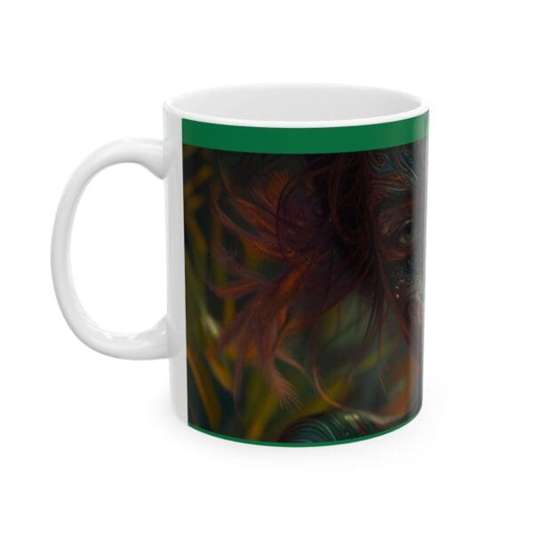 Artistic Vibes Ceramic Mug - Unique Design for Coffee Lovers A Canvas of Strength, A Mug of Legacy. - Image 3
