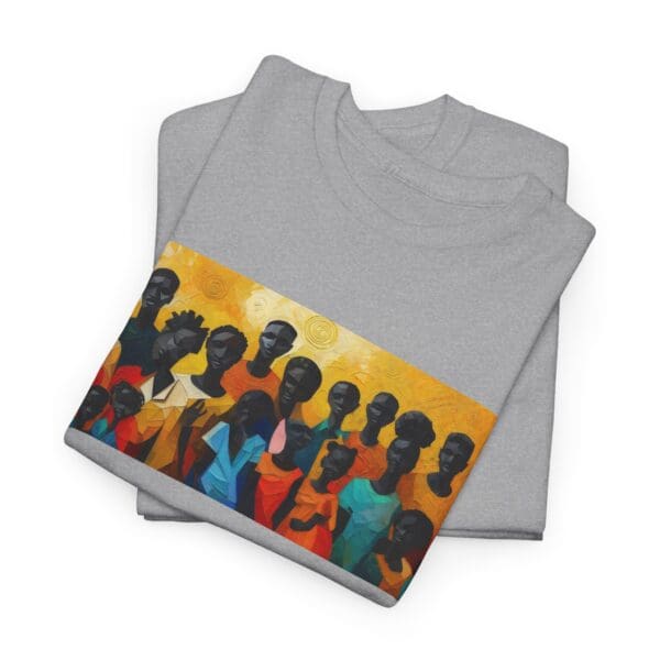 Cultural Unity Unisex Heavy Cotton Tee - Art Inspired Graphic Shirt "Bright Sun. Bold Spirit. Timeless Legacy." - Image 22