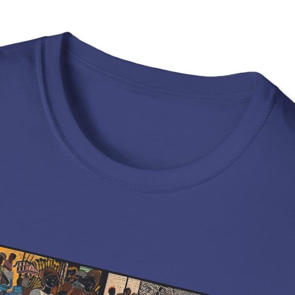 Artistic Unisex Softstyle T-Shirt - Vibrant Community Design "Wear the Movement. Live the Story." - Image 89